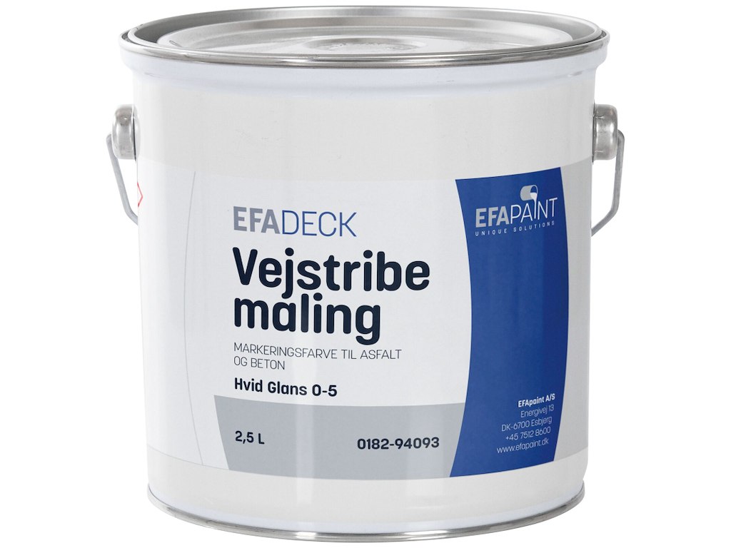 Vejstribemaling gul 2,5 ltr. EFApaint