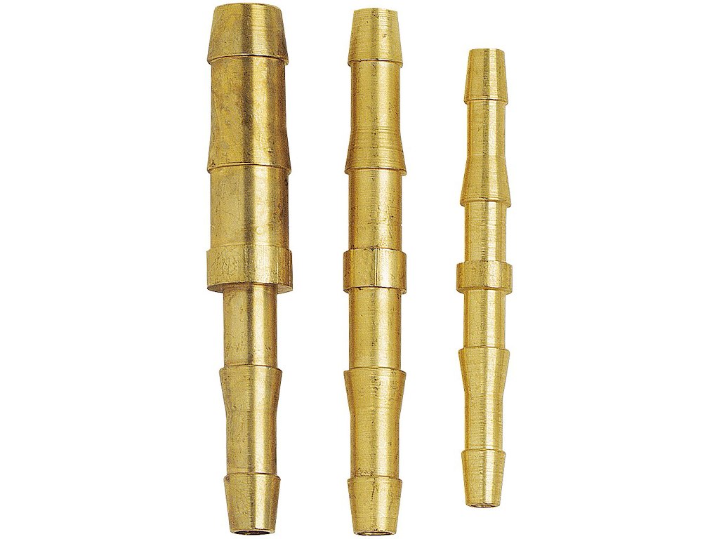 Slangesamler hele ø6.3-6.3 2 stk AGA