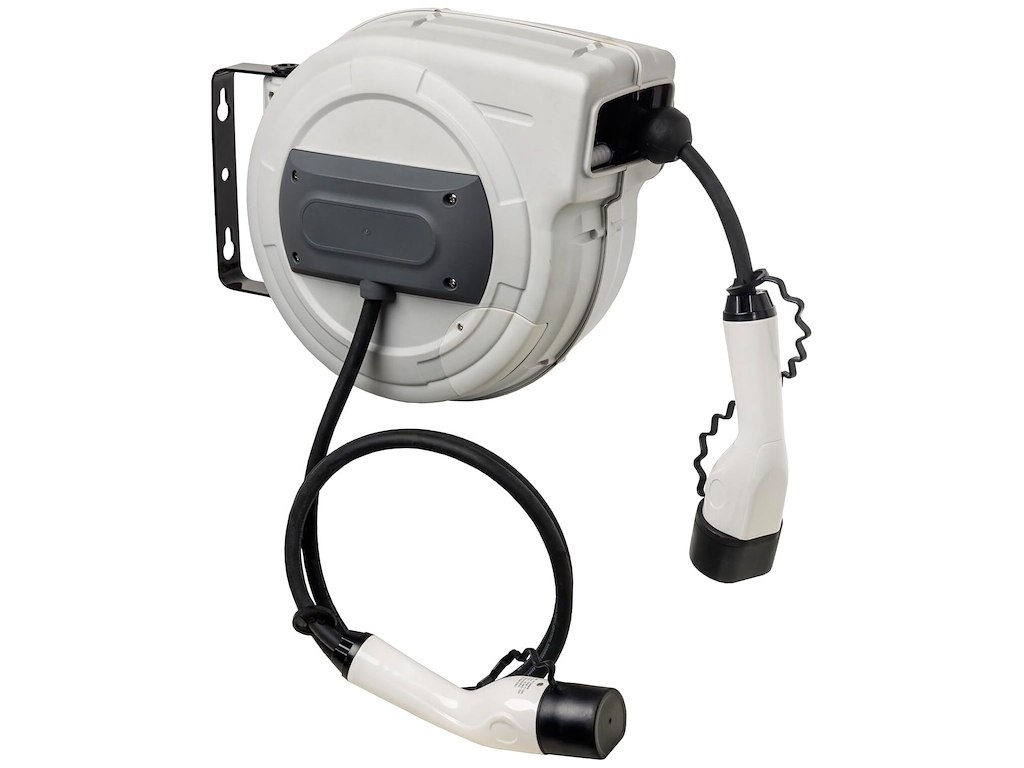 Flowconcept Kabelopruller t/el-bil, 11kW, 5+2mtr m/type 2 stik