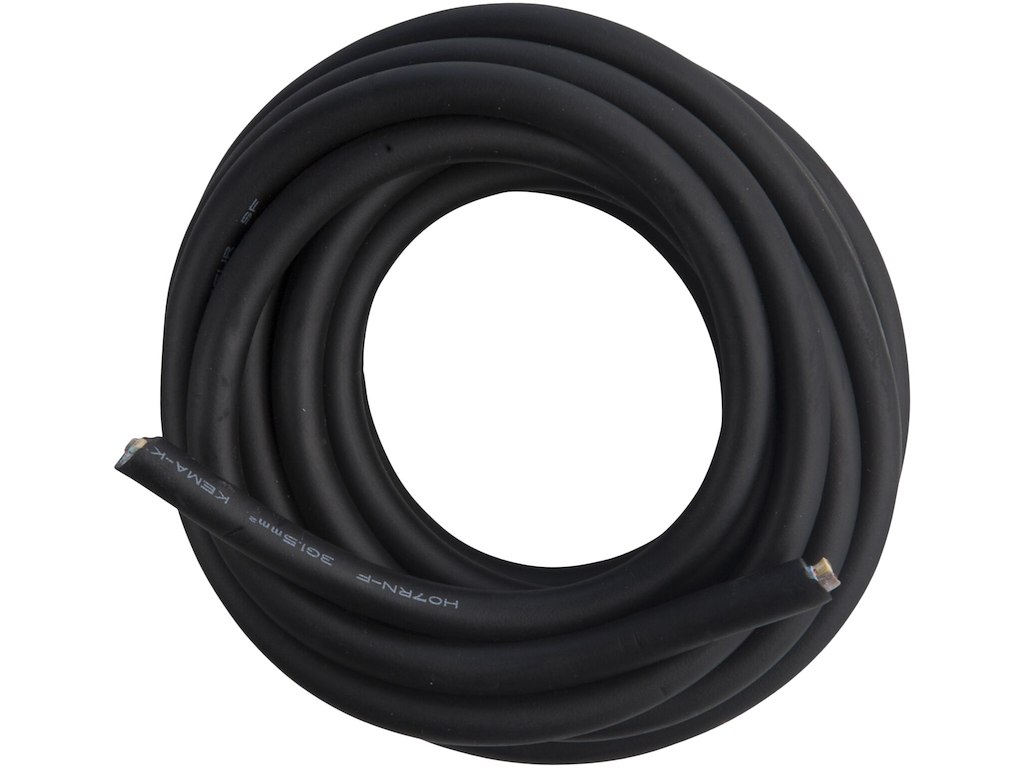 Gummikabel neopren 3G1,5 mm² sort 5 mtr.