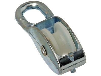 Taljeblok galvaniseret m/1 hjul 12×50mm Michlar