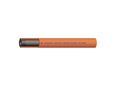 Lavtryksslange propan/butan, 2-lags, pr. mtr.