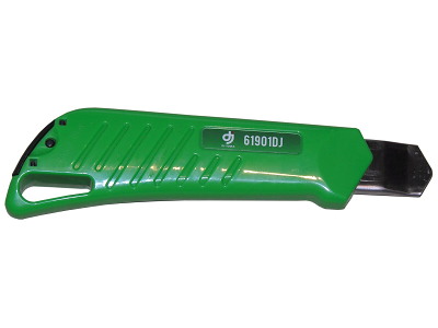 DJ TOOLS kniv m/skydelås, 18mm sort knækblad