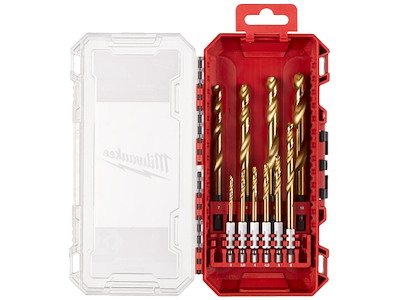 Metalbor HSSG-TiN 1/4" 6kt skaft Ø3-10mm, sæt 10stk Milwaukee