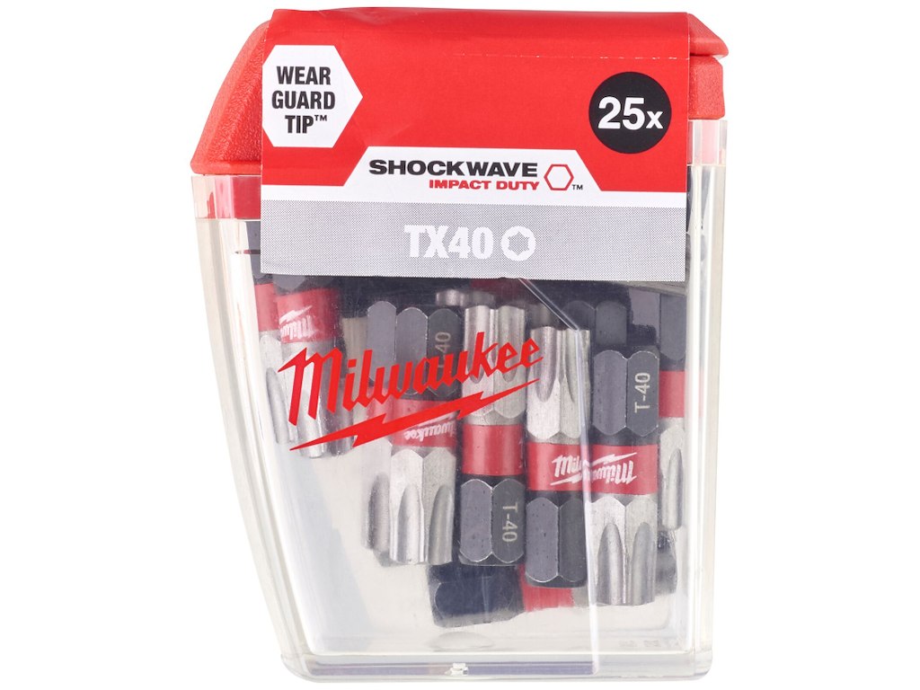 Slagbits Shockwave Impact Duty TX40×25mm pk/25 Milwaukee