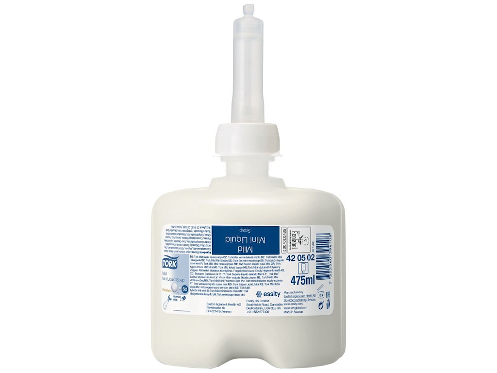 Tork Mild Mini flydende håndsæbe S2, 8×475ml