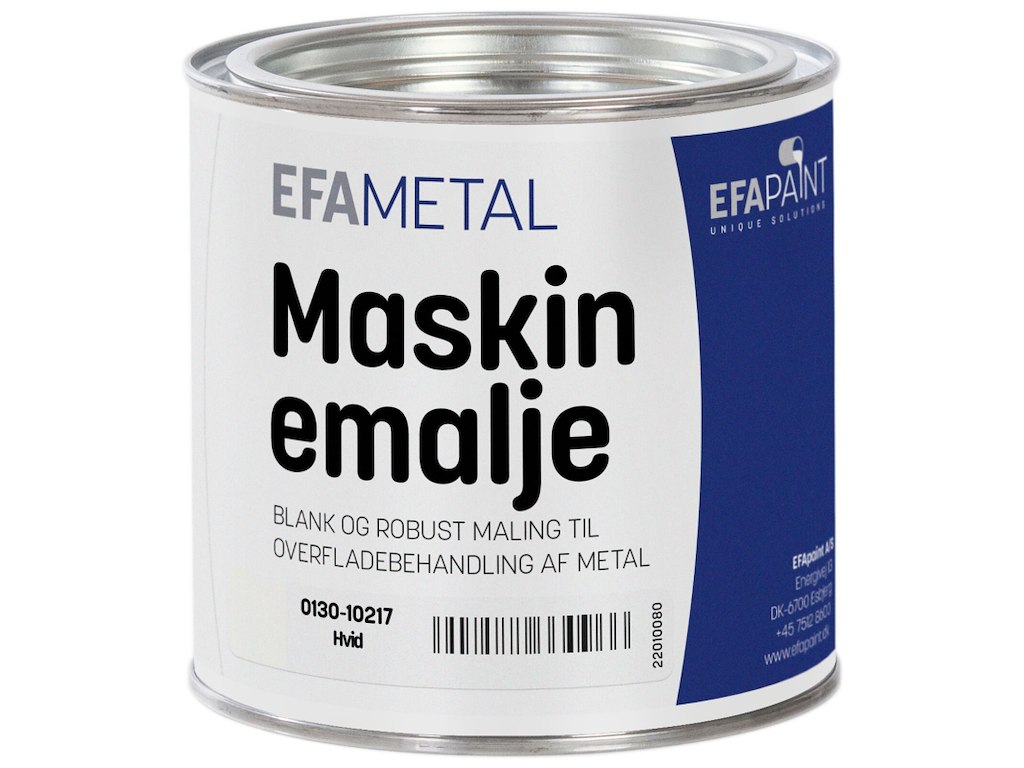 Maskinemalje 0130 Hvid 3/4 ltr. EFApaint