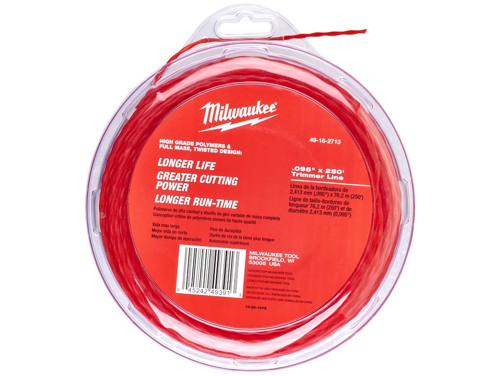 Tråd t/græstrimmer ø2,4mm × 76 mtr Milwaukee