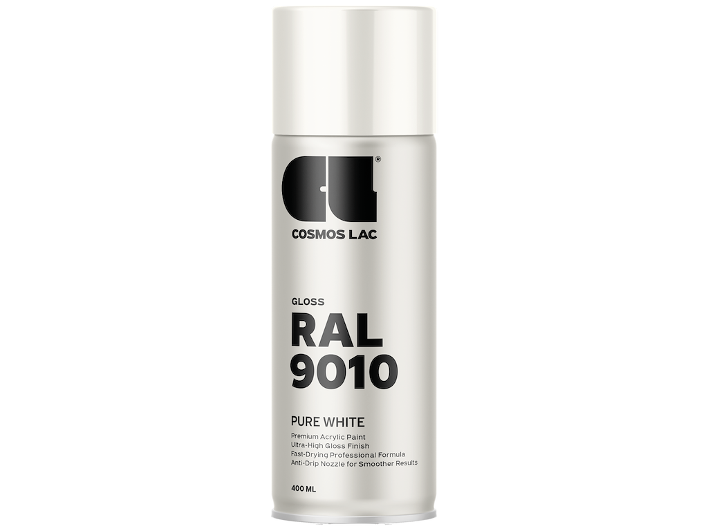 Cosmos spraymaling RAL9010 Pure White blank 400ml