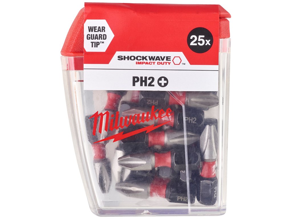 Slagbits Shockwave Impact Duty PH2×25mm pk/25 Milwaukee