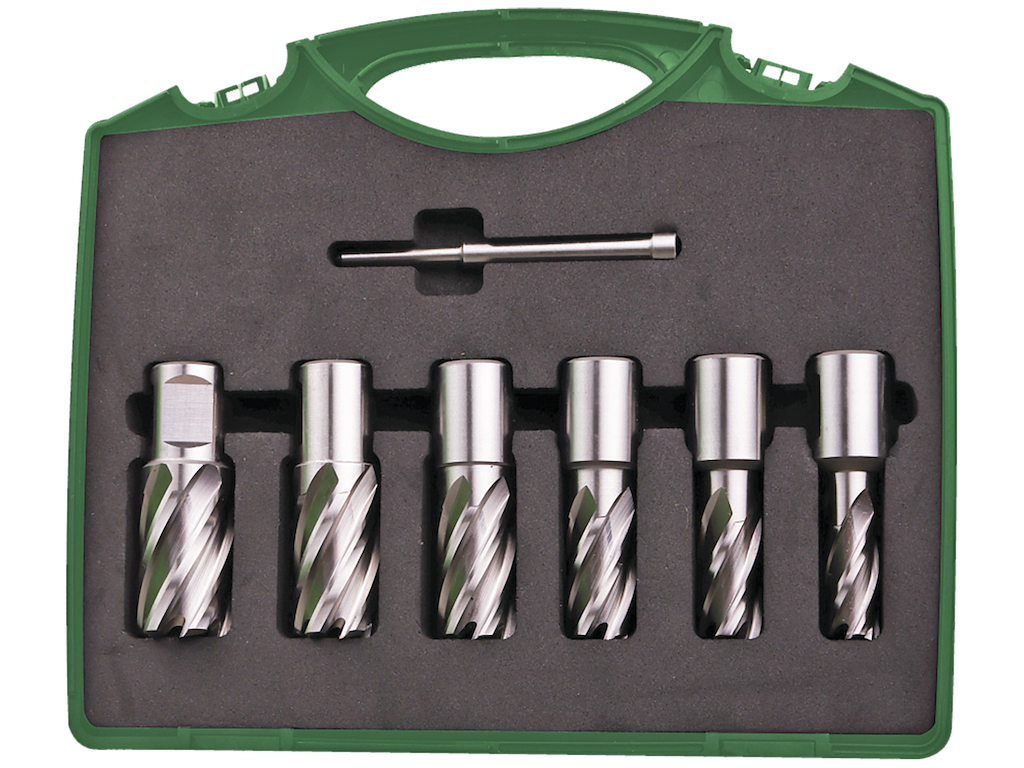 DJ TOOLS kerneborsæt HSS Weldon ø12-22×30mm, 6stk