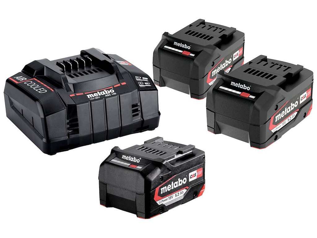 Sampak: 3×18V/5,2Ah Li-Power batt. +lader ACS 145 Metabo