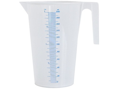 Kabi Målebæger transparent PP 2 ltr.
