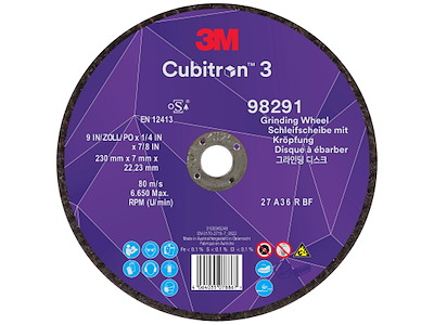 3m Cubitron 3 skrubskive T27 230×7mm