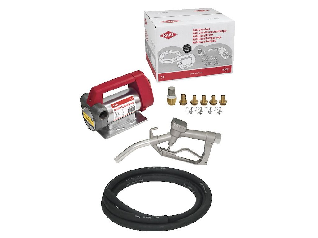 Dieselpumpesæt m/manuel pistol 40 ltr/min 12V Kabi