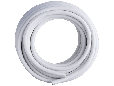 Plastkappeledning rund 3G1,5 mm² hvid 100 mtr rulle