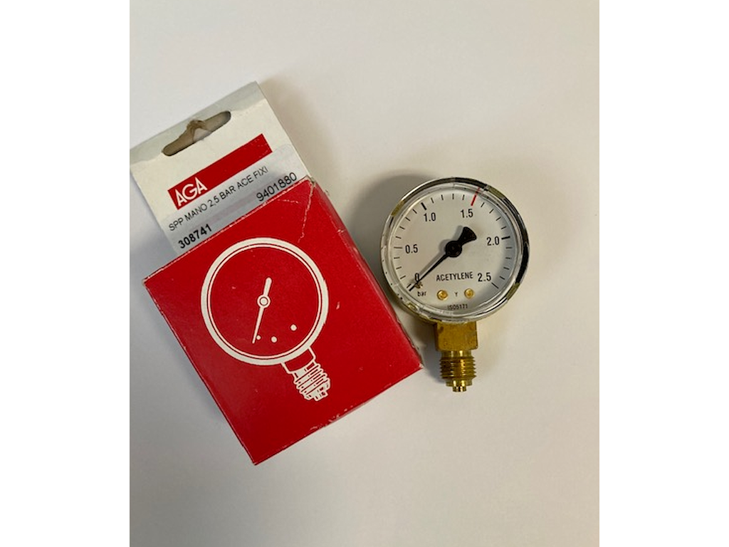 Arbejdsmanometer AC 2,5 bar t/FIXIC AGA