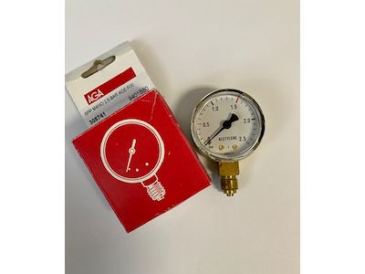 Arbejdsmanometer AC 2,5 bar t/FIXIC AGA