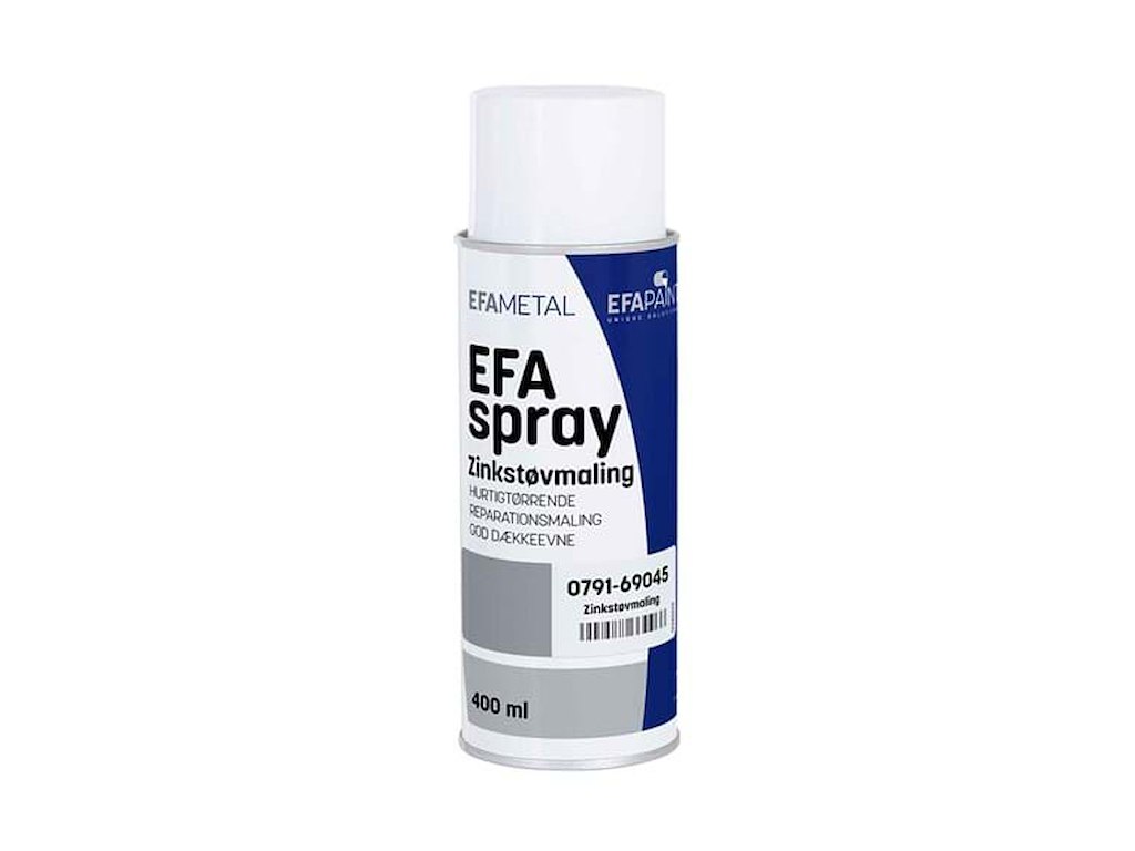 Efaspray Zinkstøv Grå-metallic 400 ml