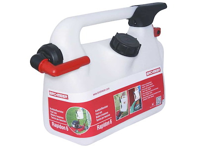 Birchmeier Rapidon 6 benzindunk m/trykknap, 6 ltr