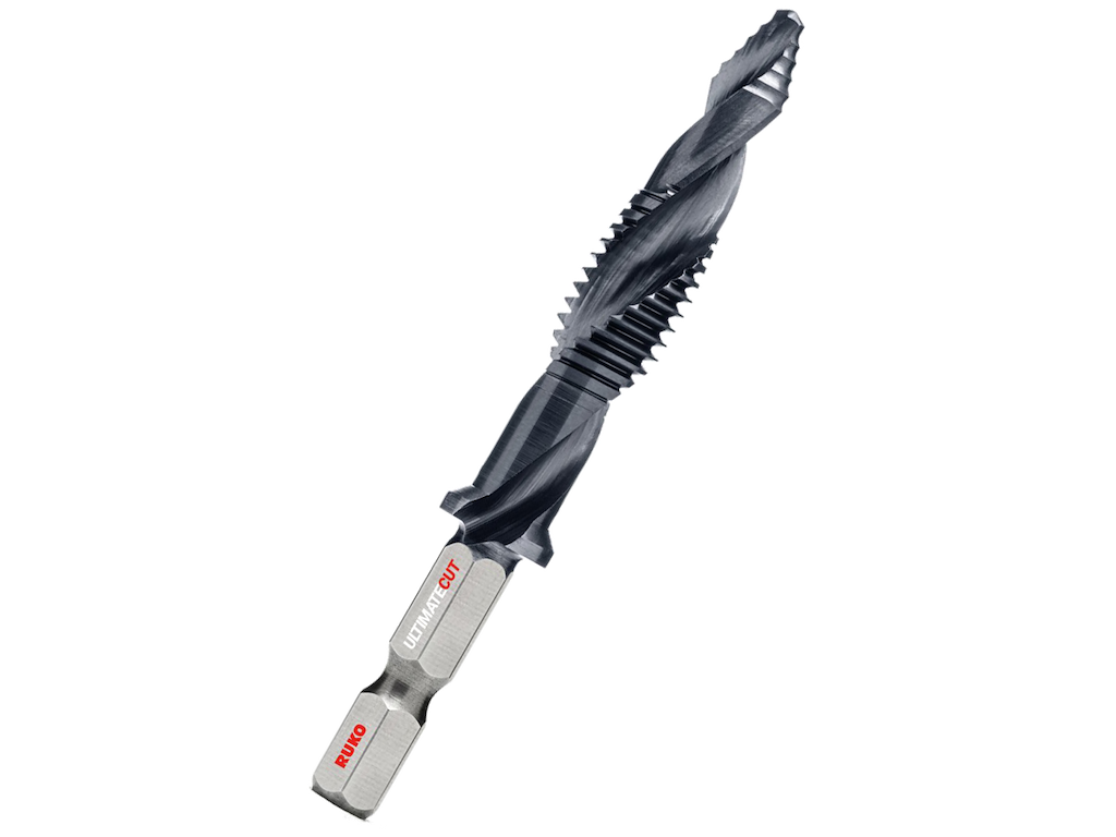 Ruko Kombitap lang HSS-RUnaTEC 1/4"bit-skaft Metrisk Flowstep spids