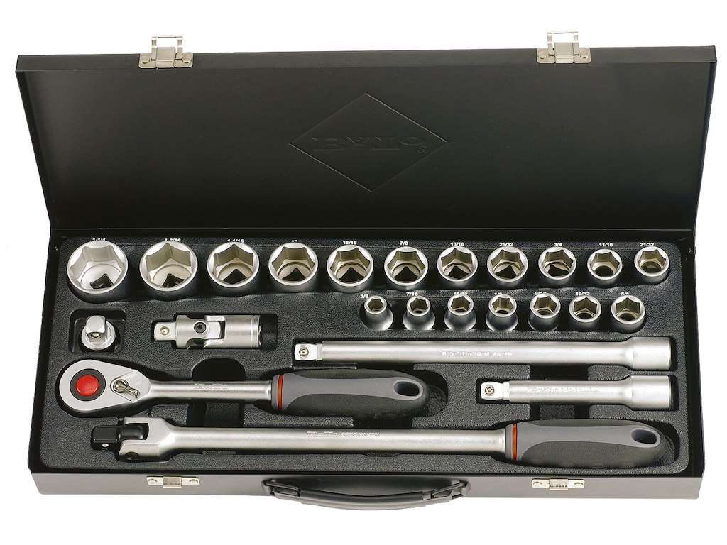 Topnøglesæt 1/2" EasyDrive tommer Bato