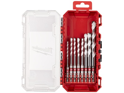 Universalbor sæt m/HM-spids & 1/4" 6kt, ø4-12mm Milwaukee