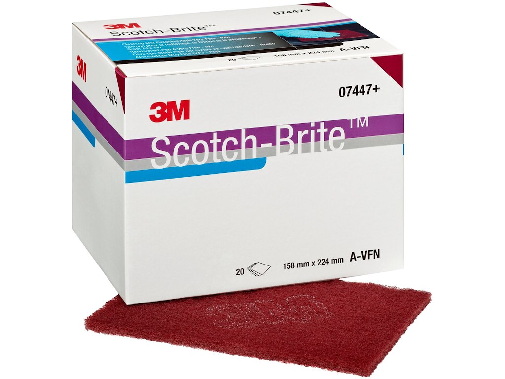 Scotch-Brite polérark CF-HP, A VFN, rød 3M