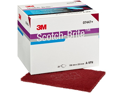 Scotch-Brite polérark CF-HP, A VFN, rød 3M