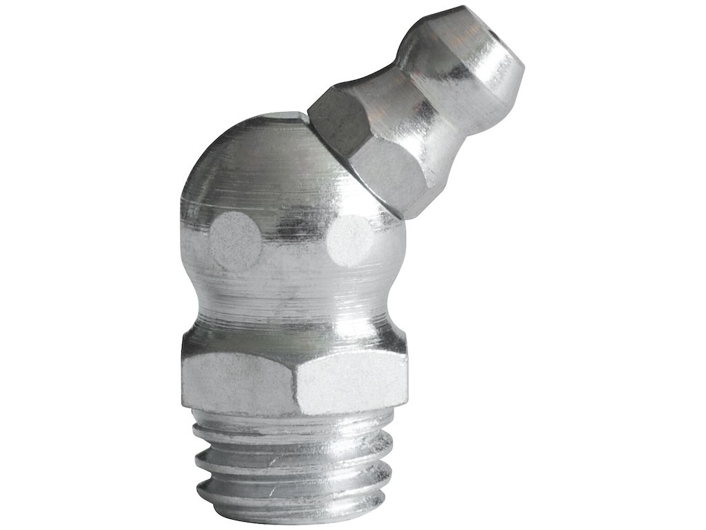 Smørenippel H2 45°, elforz., M6×1,0 Kabi