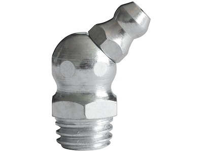 Smørenippel H2 45°, elforz., 1/4" R Kabi