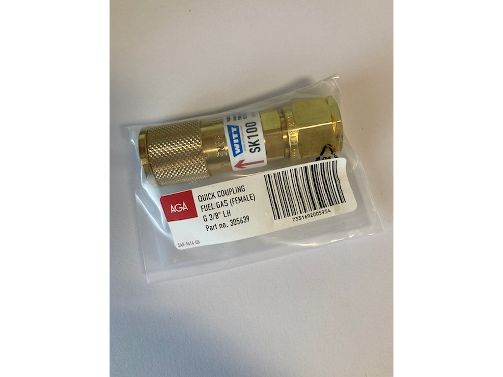 Lynkobling 3/8 t/acetylen AGA