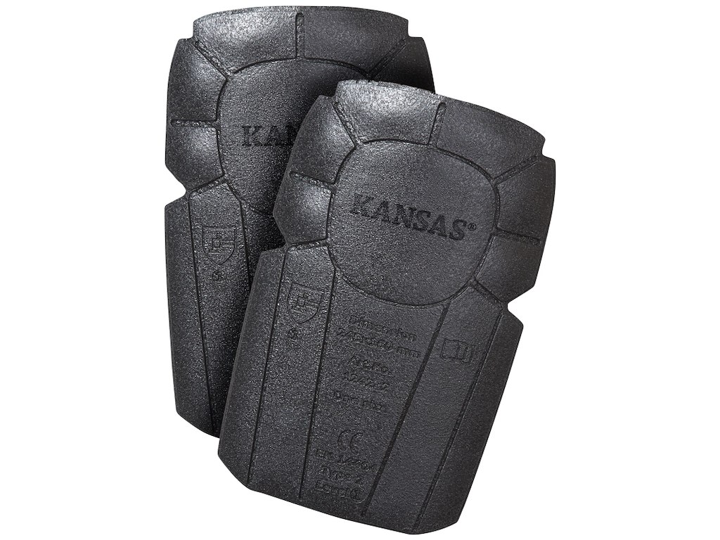 Kansas Knæpuder grå/sort one-size par 