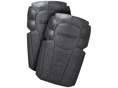 Kansas Knæpuder grå/sort one-size par 