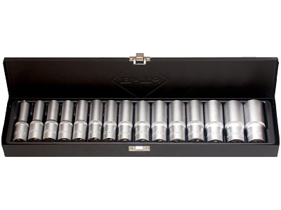 Topsæt 1/2" lang 6-kant 10-24mm 15 dele Bato