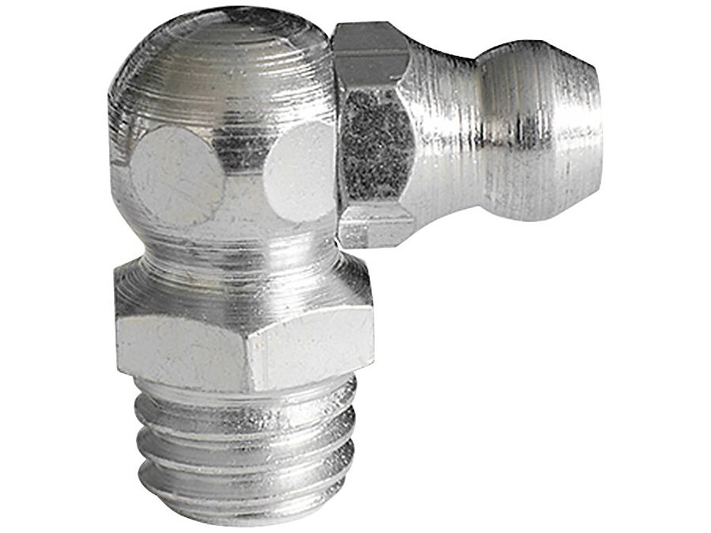 Smørenippel H3 90°, rustfri V2A, M6×1,0 Kabi