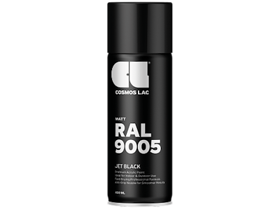 Cosmos spraymaling RAL9005 Black mat 400ml