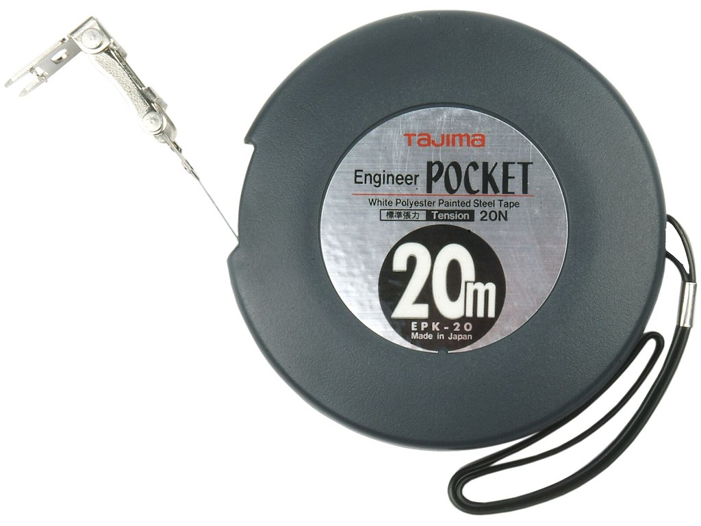 Båndmål Engineers Pocket kl.1 20 mtr EPK Tajima