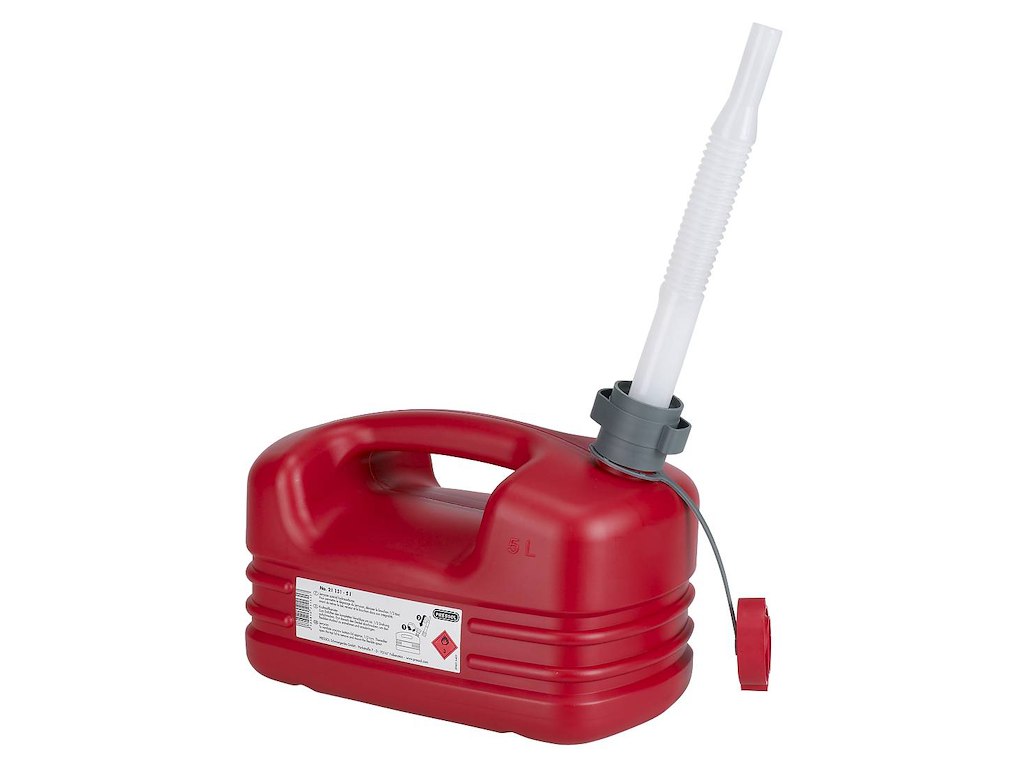 Pressol benzindunk 5 ltr. rød plast