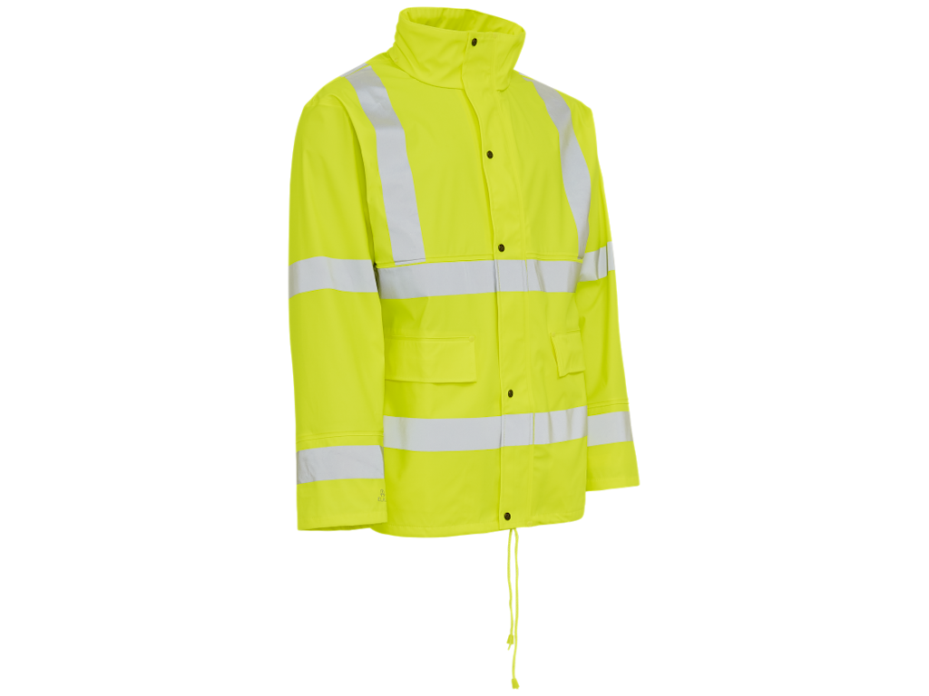 Elka Hi-vis jakke m/refleksstriber 026300R gul
