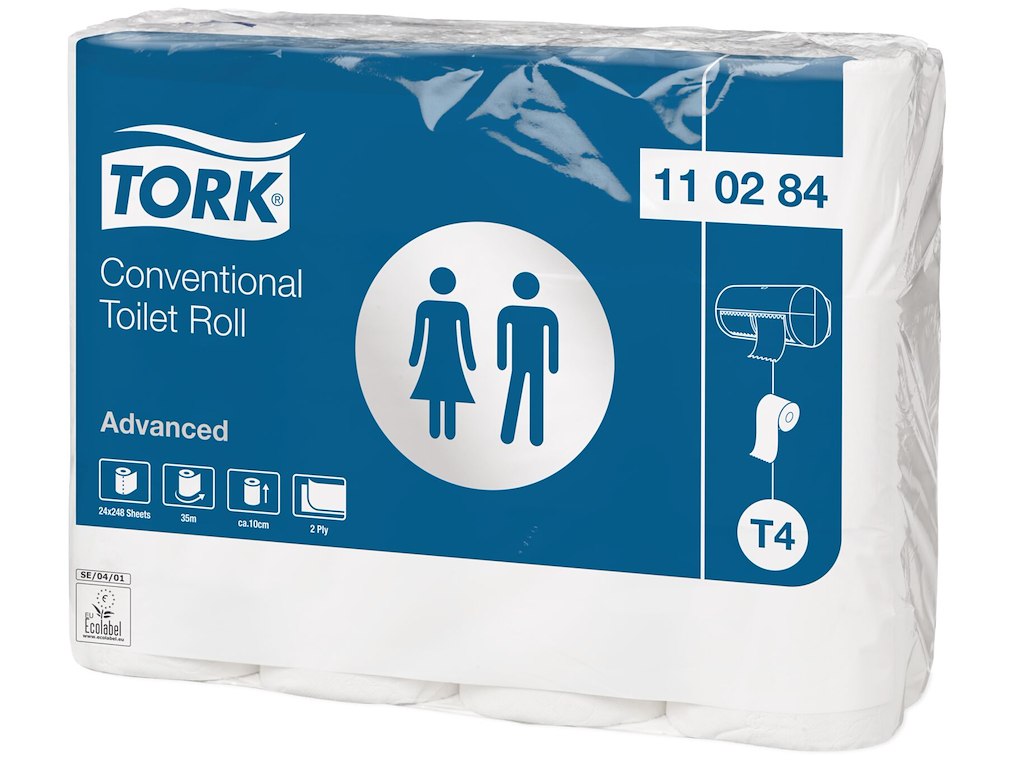Tork toiletpapir Advanced T4 31,4mtr, 24 rl