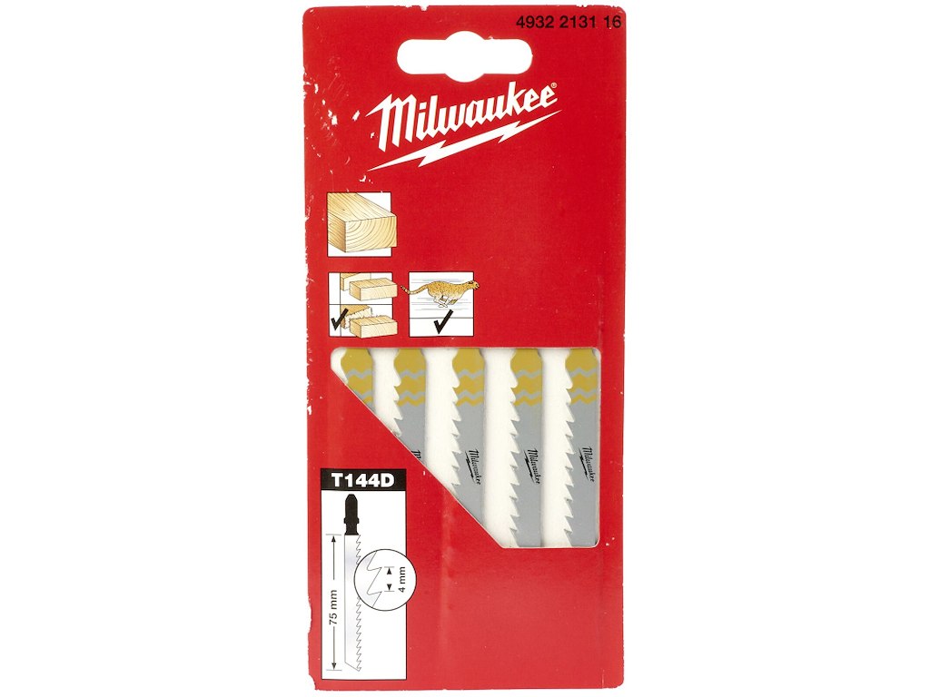 Stiksavblad T144D 75/4 mm pk/5 Milwaukee