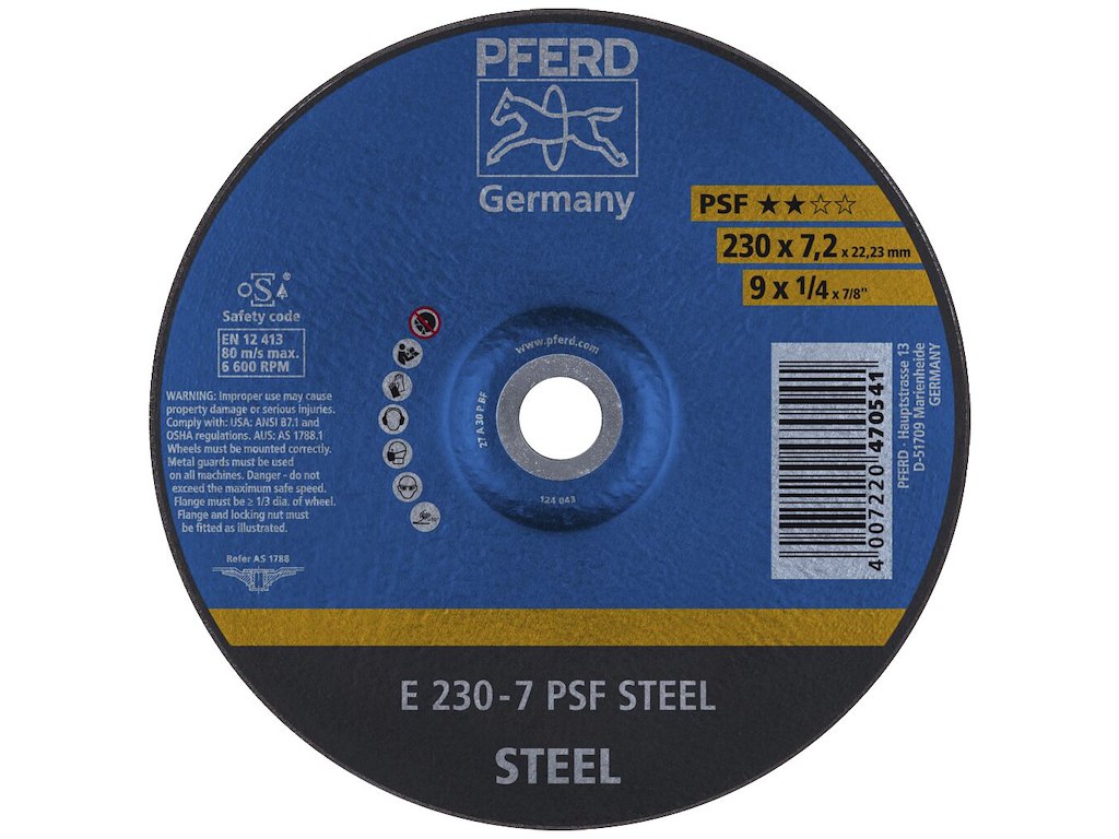 Pferd skrubskive E 230-7 PSF STEEL