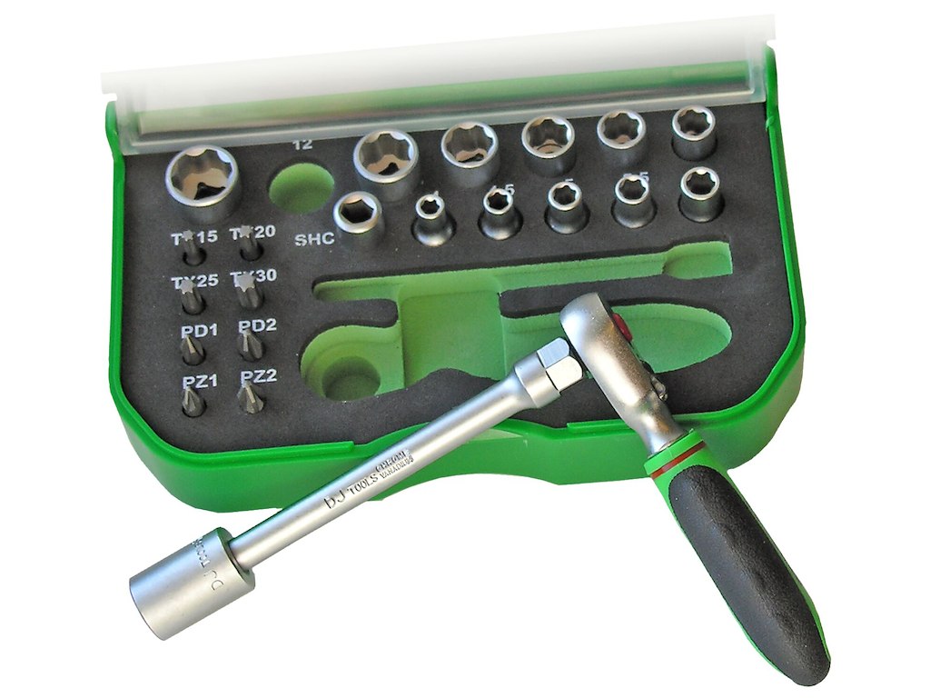 DJ TOOLS top-/bitsæt 1/4" 23 dele
