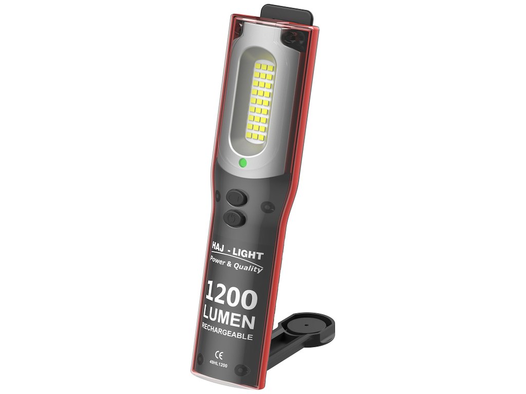 HAJ-Light inspektionslampe 1200 lumen genopl.