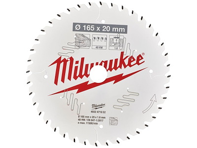 Rundsavklinge PW 160×20×1,6mm 40ATB Milwaukee