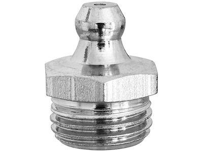 Smørenippel H1 lige, elforz., 1/4" R Kabi