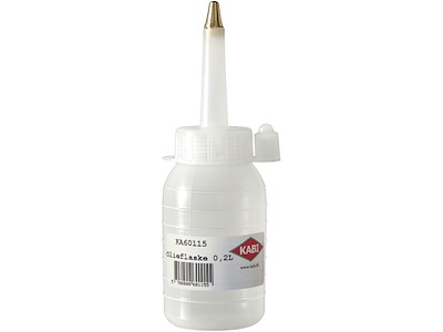 Kabi olieflaske m/messingspids 0,2 ltr
