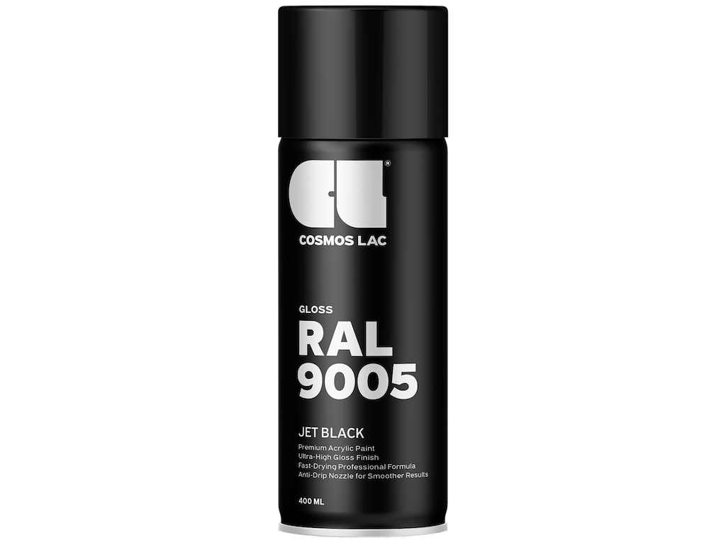 Cosmos spraymaling RAL9005 Black blank 400ml