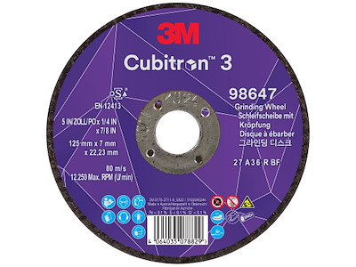 3M Cubitron 3 skrubskive T27 125×7mm
